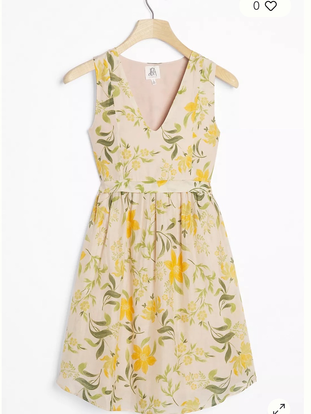 New Anthropologie dRA Vasily Mini Dress floral silk size Xs